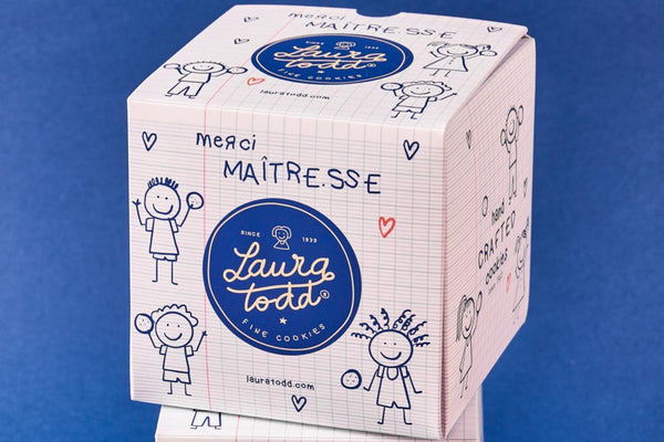 Coffret Merci Maitresse - 5 big cookies - Laura Todd