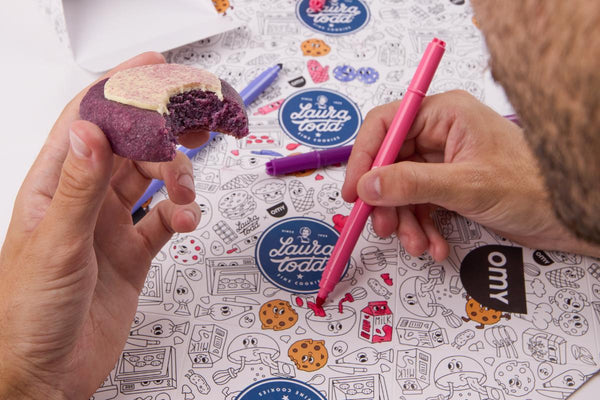 Coffret 5 big cookies Laura Todd X OMY